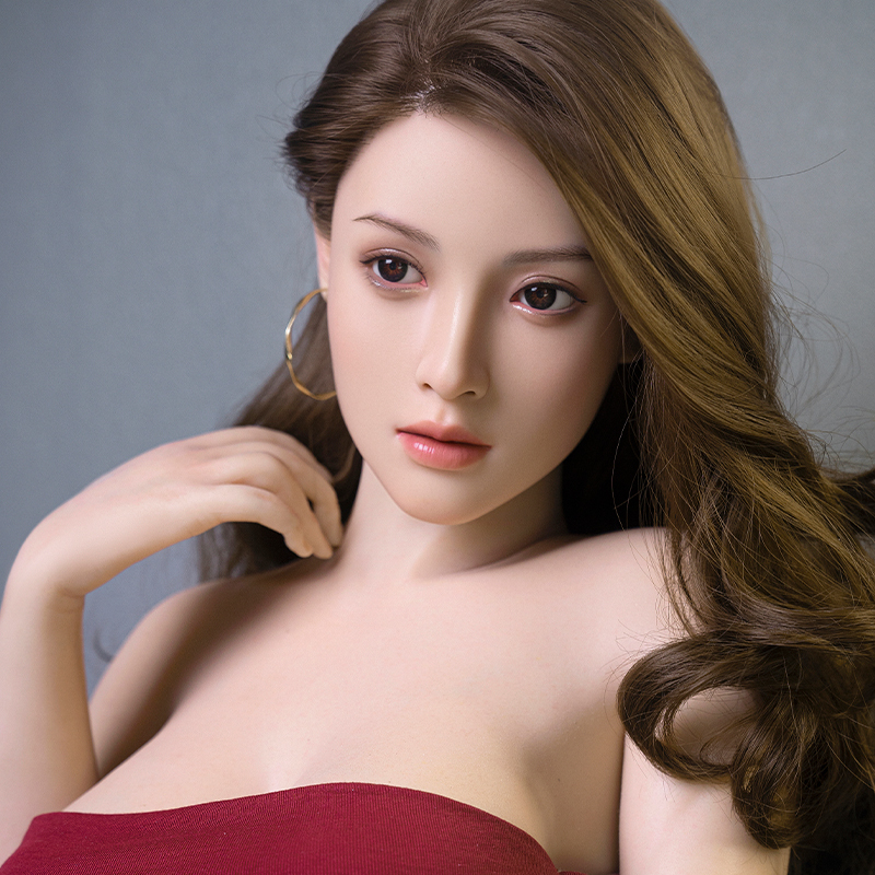 VibrantLove Lydia Silicone Doll with Red Dress and Black Stockings