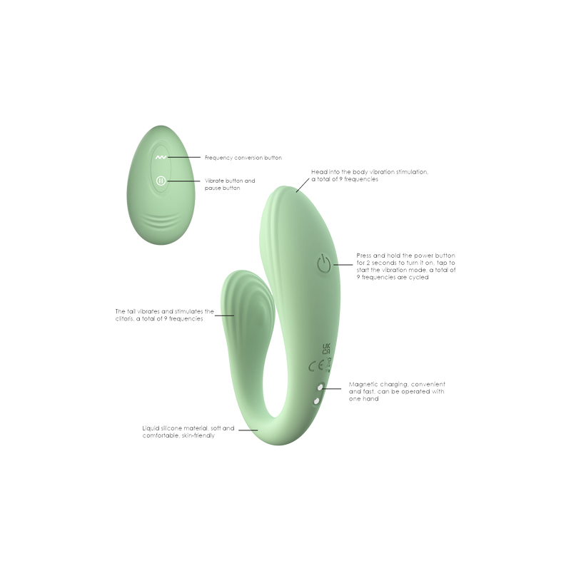 VibrantLove C-Shaped Vibrator(120*35mm)