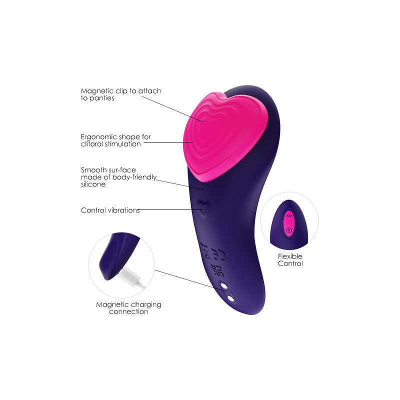 VibrantLove Remote Controlled Vibes Wearable Vibrator(89.2*40mm)