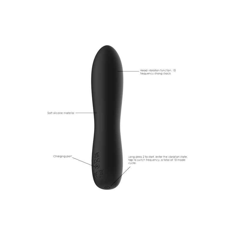 VibrantLove Bullet Vibes Silicone Vibrator(13.8*2.9cm)