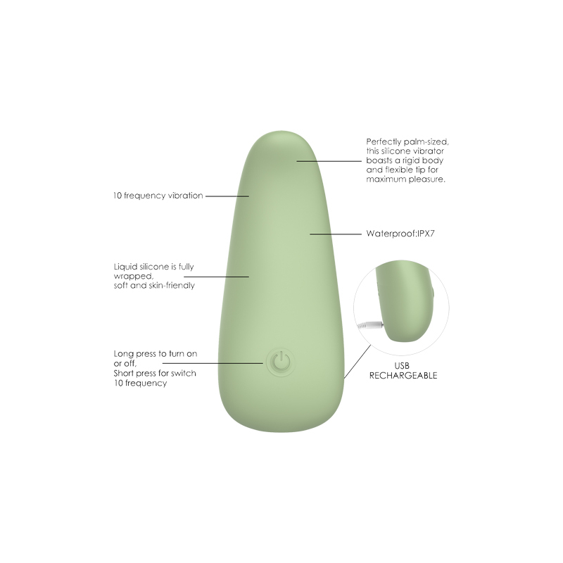 VibrantLove Liquid Silicone Clitoral Vibrator(9.75*41*2.77cm)