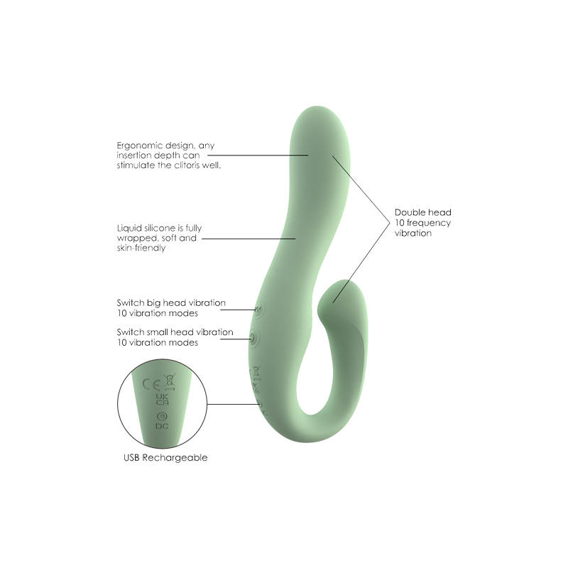 VibrantLove Liquid Silicone G-Spot Vibrator(16.8*6.9*3.2cm)