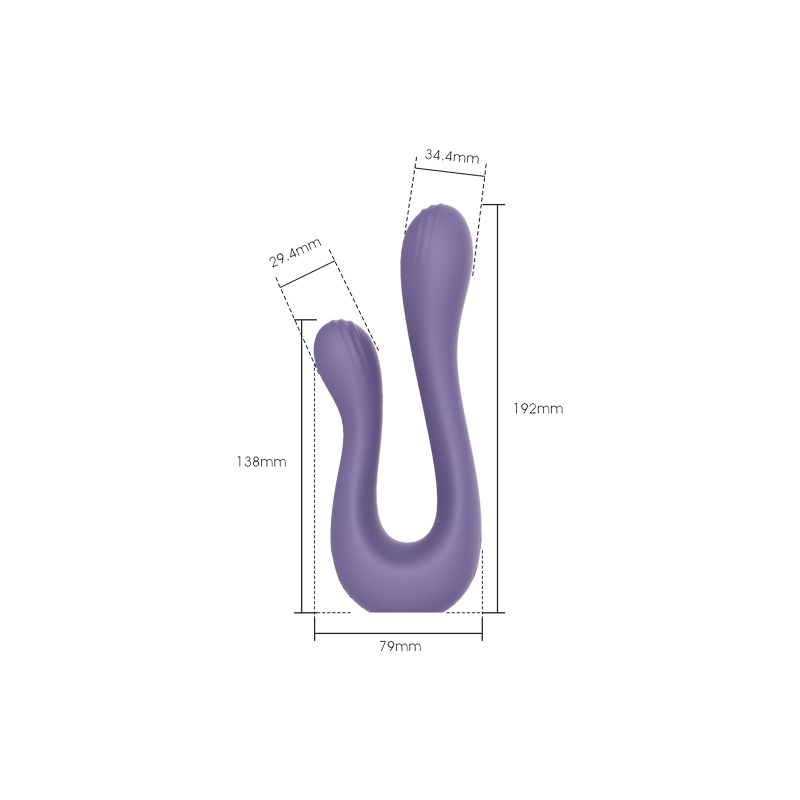 VibrantLove Violet Silicone G-Spot Vibrator(19.2*7.6*4.2cm)