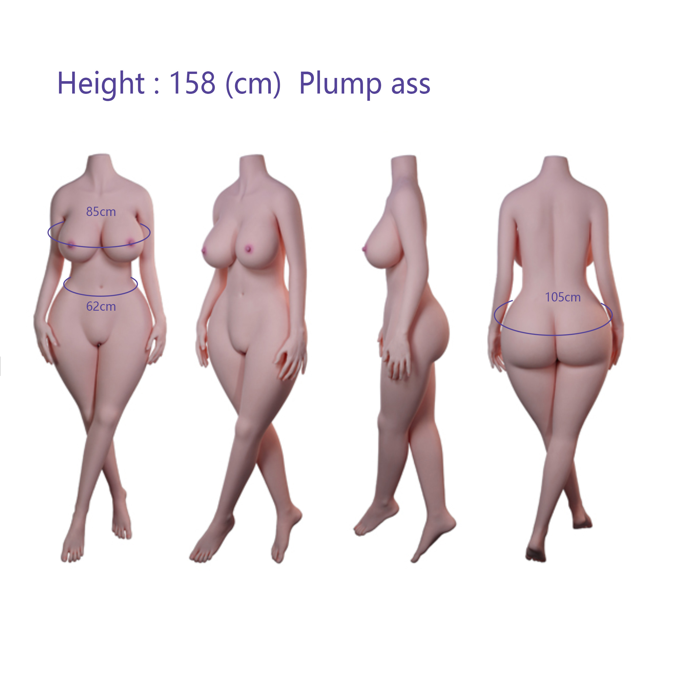 158 (cm)  Plump ass
