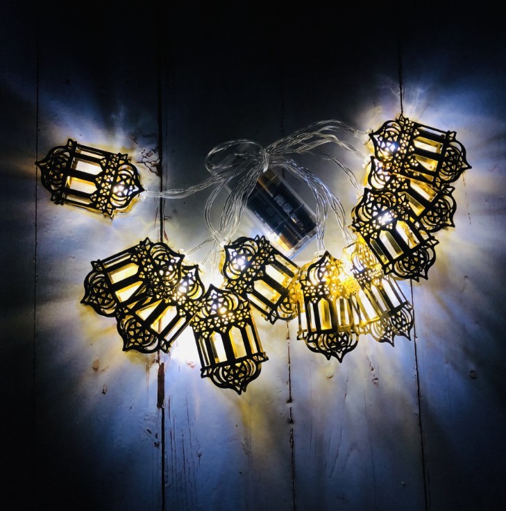 battery or USB powered Ramadan Eid LED lantern string light
