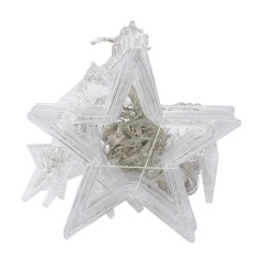 LED star Christmas garland curtain window light