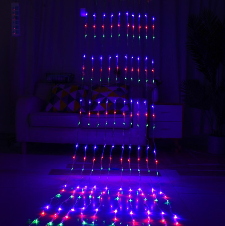 LED waterfall curtain window garland light