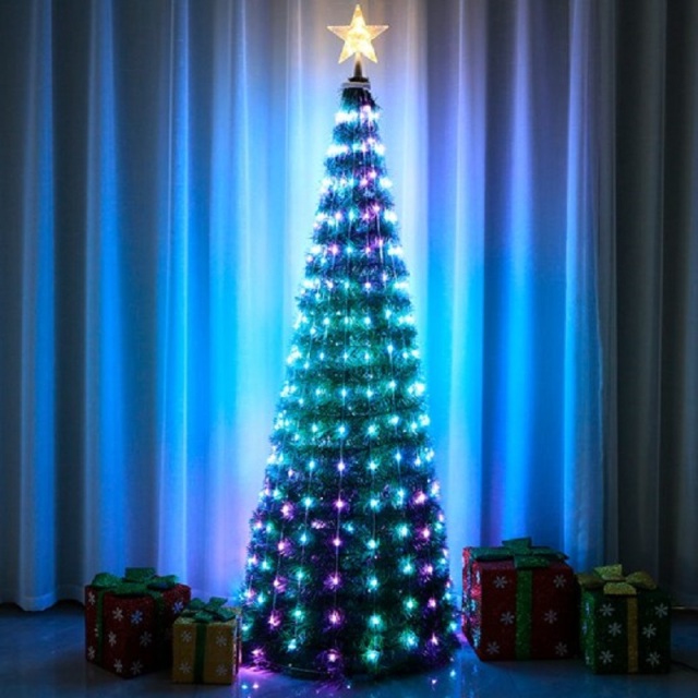 hot selling USB powered/ adapter powered Christmas tree with RGB color changing LED string light