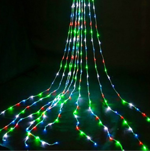 LED waterfall curtain window garland light
