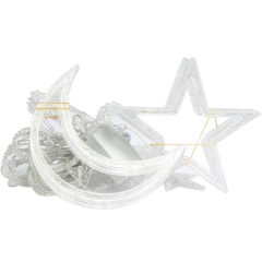 moon and star LED curtain garland Ramadan curtain/window light