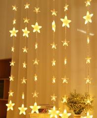 LED star garland curtain/window light