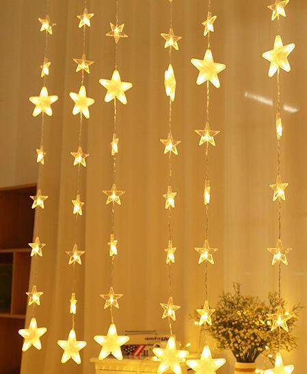 LED star garland curtain/window light