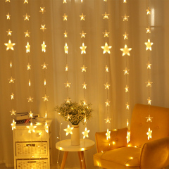LED star garland curtain/window light