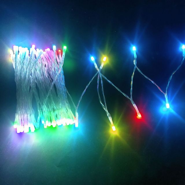 Amazon hot selling 16 colors RGB battery / usb/ adapter powered led string light
