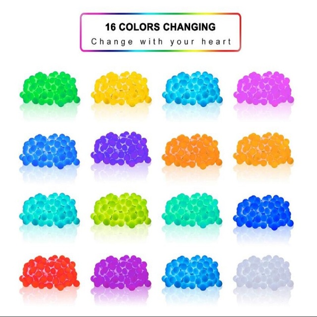 Amazon hot selling 16 colors RGB battery / usb/ adapter powered led globe ball string light