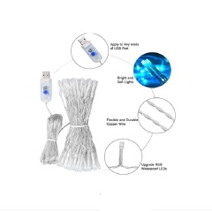 Amazon hot selling 16 colors RGB battery / usb/ adapter powered led string light