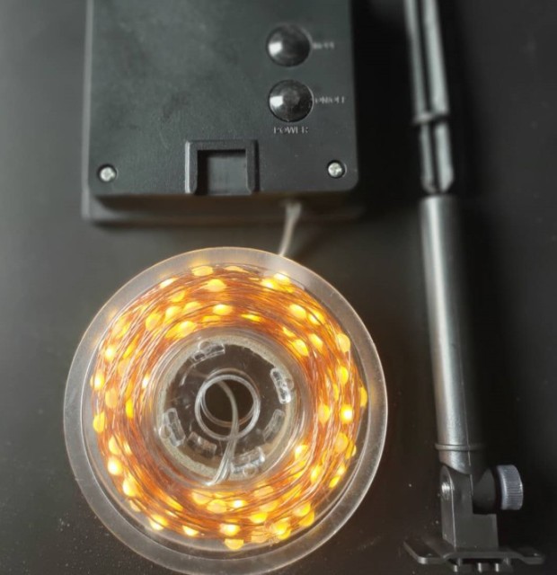 solar powered high quality 2835LED copper string light for outdoor garden