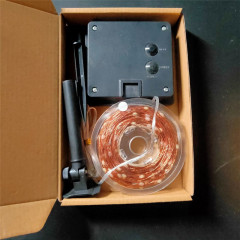 solar powered high quality 2835LED copper string light for outdoor garden