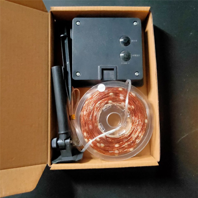 solar powered high quality 2835LED copper string light for outdoor garden