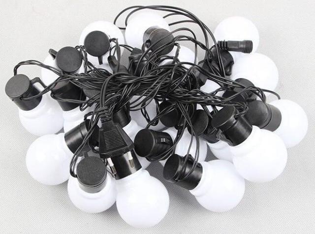 solar powered / plug - in cheap G50 LED string light for Christmas party festival decoration