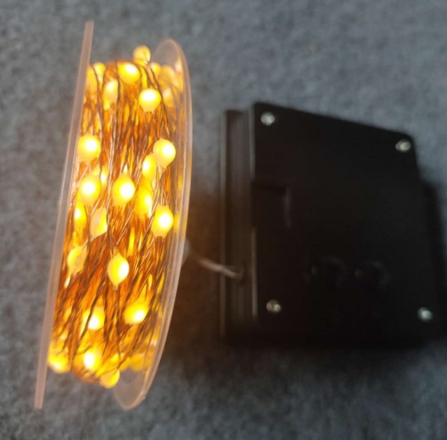 solar powered high quality 2835LED copper string light for outdoor garden
