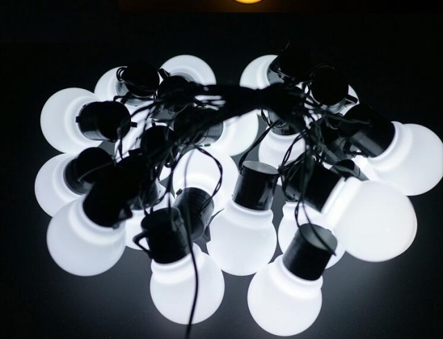 solar powered / plug - in cheap G50 LED string light for Christmas party festival decoration