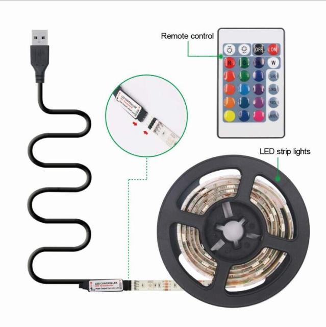 RGB LED trip light with remote for home/ festival decoration