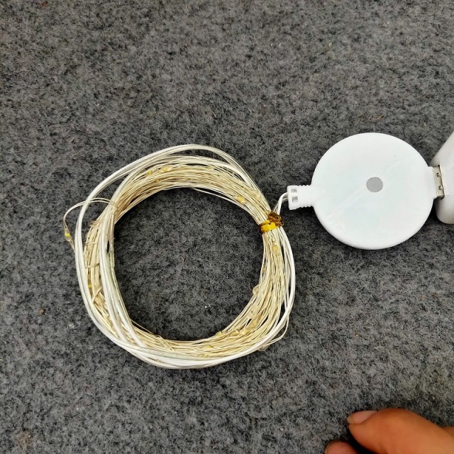 new design USB copper string light with music