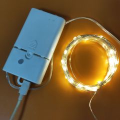 New Fashion USB+ battery powered led copper string lights for Christmas party festival with music