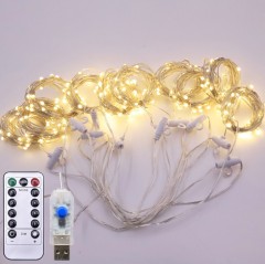 Amazon hot selling 3*3m 300LED USB copper string lights for home party Christmas decoration