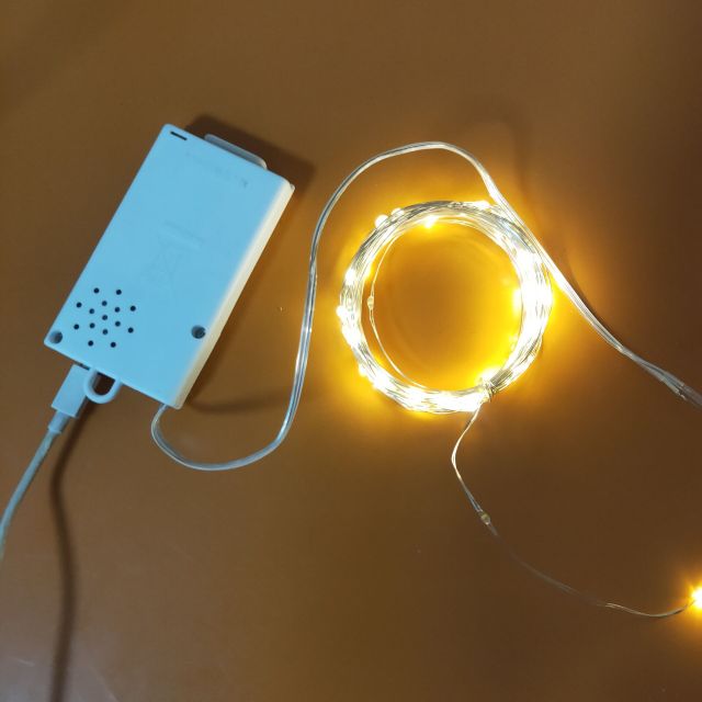 New Fashion USB+ battery powered led copper string lights for Christmas party festival with music