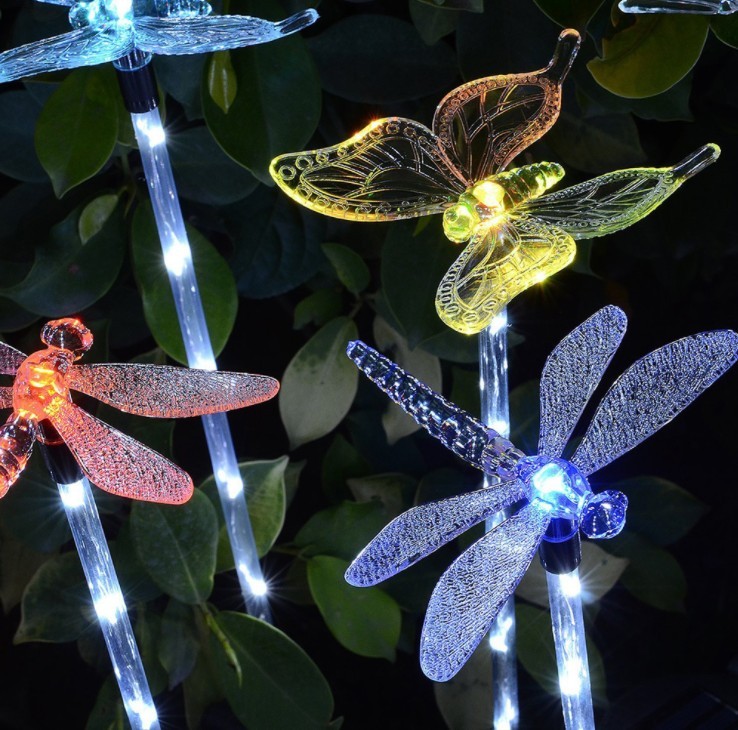 solar outdoor waterproof garden butterfly string light