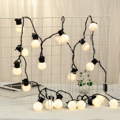 solar 10 balls 20balls 30 balls G50 outdoor waterproof string light for Christmas