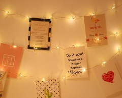 USB 5m 10m copper wire led string light with photo clips