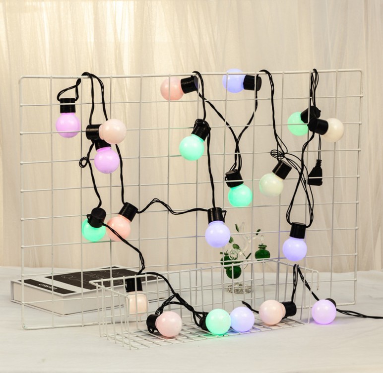 solar 10 balls 20balls 30 balls G50 outdoor waterproof string light for Christmas
