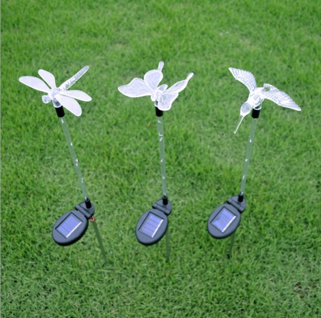 solar outdoor waterproof garden butterfly string light