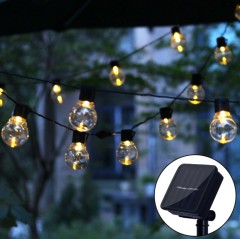 solar 10 balls 20balls 30 balls G50 outdoor waterproof string light for Christmas