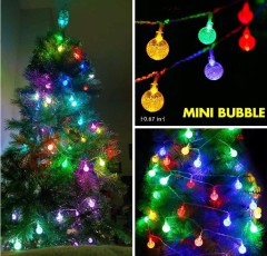 waterproof battery powered with remote RGB 16 color chaning LED ball string light for Christmas
