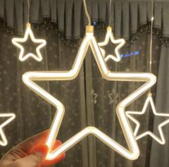 hot selling LED star curtain light for Christmas decorative
