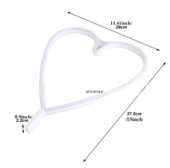 Battery + usb powered love shape neon string light for home/christmas decoration