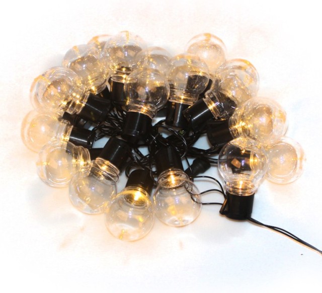 solar 10 balls 20balls 30 balls G50 outdoor waterproof string light for Christmas