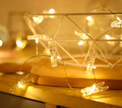 USB 5m 10m copper wire led string light with photo clips