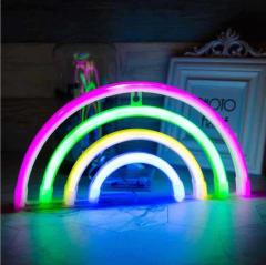 USB + battery powered LED neon rainbow light