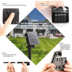 outdoor solar 10L/ 20L/ 30L dragonfly string light for garden