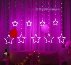 hot selling LED star curtain light for Christmas decorative