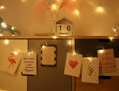 USB 5m 10m copper wire led string light with photo clips