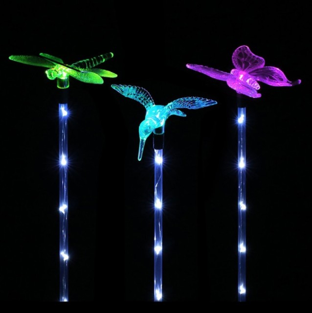 solar outdoor waterproof garden butterfly string light