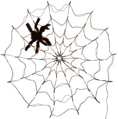 hot selling USB with remote LED spider web light for Halloween decoration
