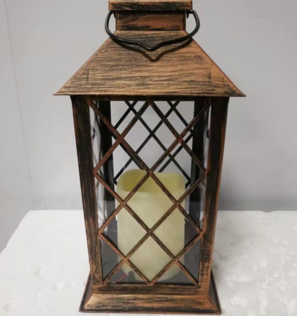 waterproof solar LED candle lantern light for garden