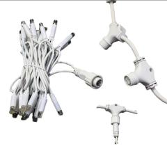 High Quality 3*2m 3*3m Customized Size AC110V/220V Outdoor Decoration Waterproof LED Curtain String Light Rubber Wire